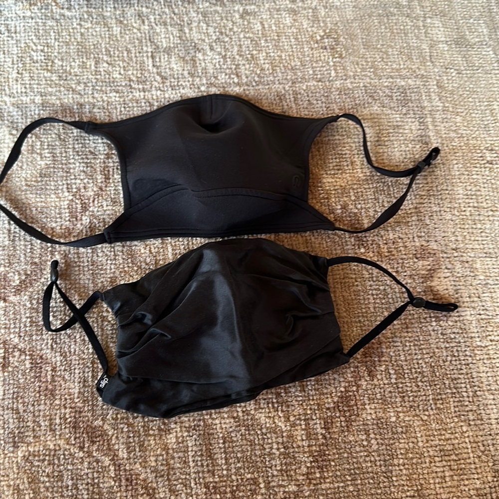 (2 )1 lululemon & 1 Slip silk face masks